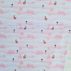 European Cotton Elastane Jersey, Oeko Tex, Winterland Pink