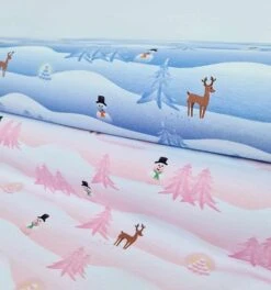 European Cotton Elastane Jersey, Oeko Tex, Winterland Pink -Tailor Supplies Sales 2024 9128 3