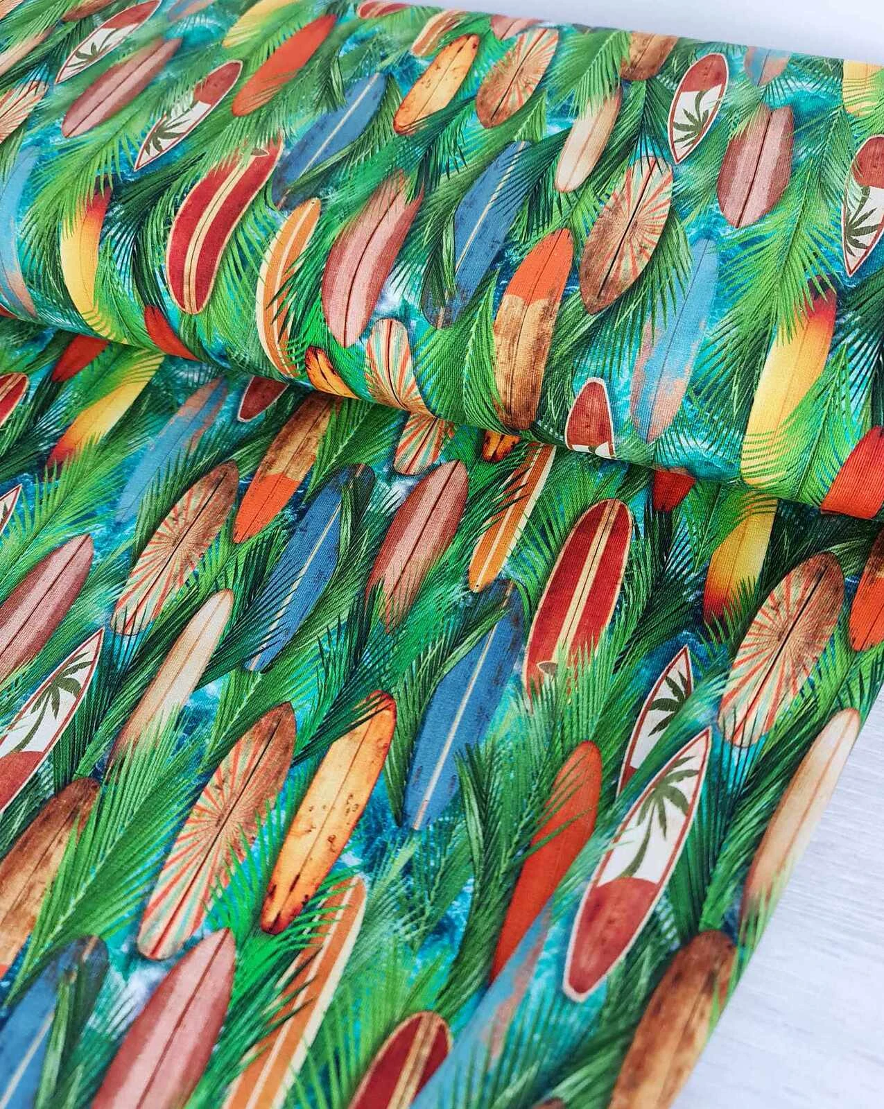 European Cotton Elastane Jersey, Oeko Tex, Surfboards 2 European Cotton Elastane Jersey, Oeko Tex, Surfboards - Image 2