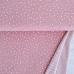 *REMNANT 111cm* European Jacquard Knit, Oeko-Tex, Triangles Vintage Blush