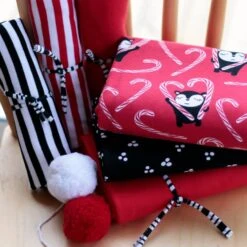 *REMNANT 42cm* PaaPii Design, GOTS Organic Jersey Solid, Red -Tailor Supplies Sales 2024 9347 2